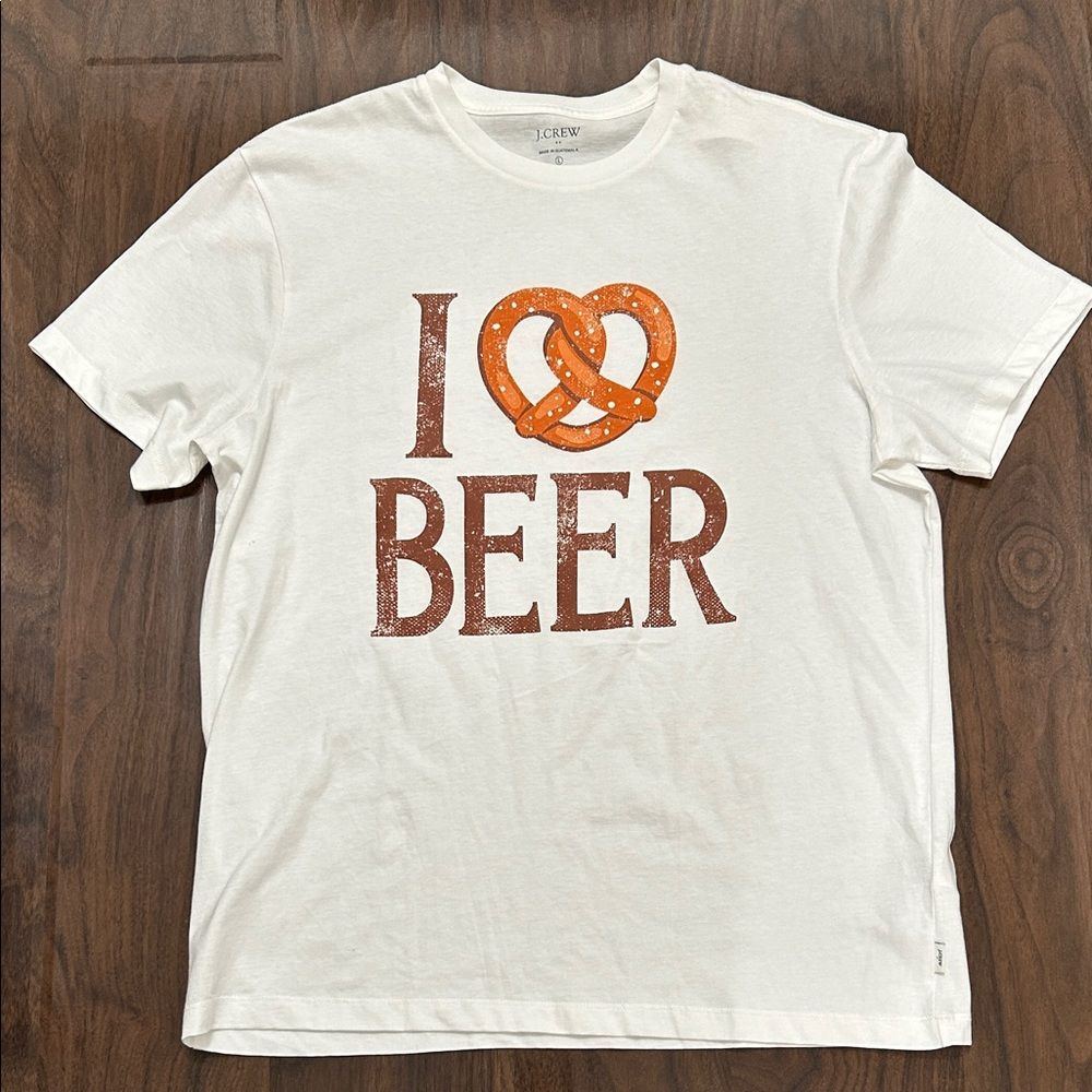 J. Crew White 'I Pretzel Beer' Graphic T-Shirt